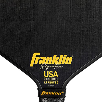 Franklin Sports Pro Pickleball Paddles-Signature Series STK Carbon Fiber-Pickleball USAPA Approved-Polypropylene Core