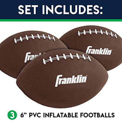 Franklin Sports Kids Football Target Toss Game - Inflatable Throwing Target Toy with Soft Mini Footballs - Fun Kids Sports Game - style: Replacement Footballs