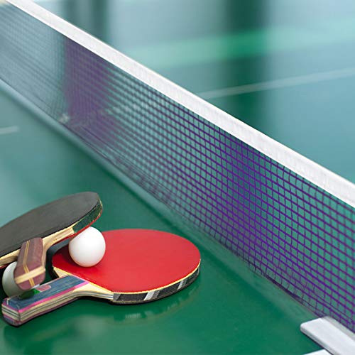 uxcell® Nylon Replacement Table Pingpong Sports Tennis Mesh Net w Pull String Blue