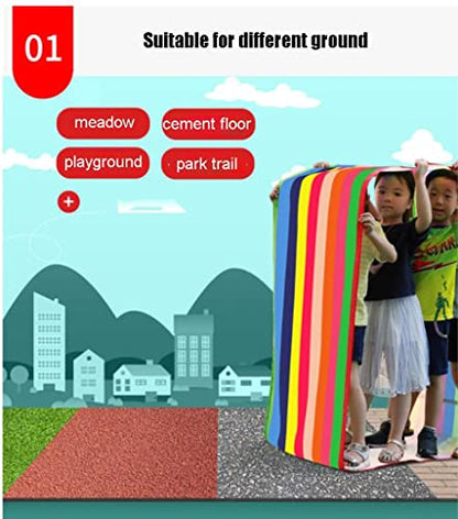 Playing Run Mat Adult Kids Teamwork Game - Oxford Cloth Running Mat, Fun Multiplayer Co-op Game Props (Size : Kids-6M/20FT) - size: Kids-6M/20FT