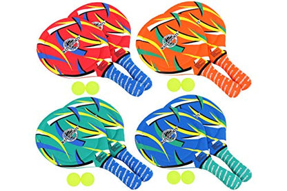 Water Sports Itza Masher Water Paddle and Ball Set of 2 - Water Resistant Outdoor Games - Family Friendly Pool Toys (Colors May Vary)