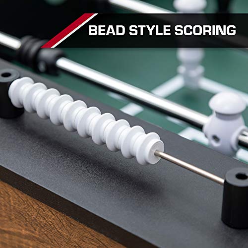 EastPoint Sports Official Competition Size Deluxe Foosball Table for Multiplayer Indoor Play - Includes 4 Foosballs