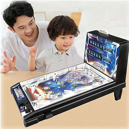 PHATM Tabletop Marble Game Machine - Pinball Games Mini Preschooler Toys Electronic Pinball Machine with Lights Sounds