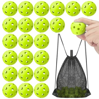 Lunmon 36 Pcs Practice Baseball 42mm Small Training Balls Plastic Hollow Softballs Golf Balls with a Drawstring Bag for Backyard Hitting Batting Training Indoor Outdoor Use - color: Green