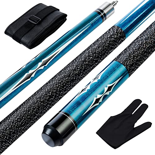 58 Inch 19oz/20oz Maple Billiard Stick Pool Cue Set 13mm Tip, Hardwood Canadian Maple Professional Billiard Pool Cue Stick - color: 20Oz