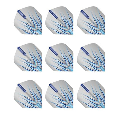 RED DRAGON Peter Wright Snakebite Hard Mohawk Hardcore Dart Flights - 3 Sets Per Pack (9 Flights in Total) - color: Blue