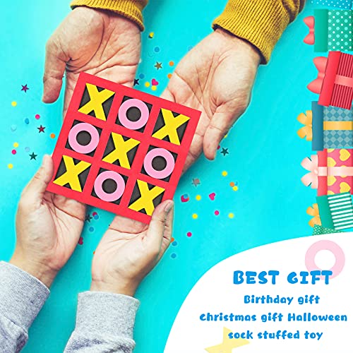 Skylety 36 Pack Tic Tac Toe Foam Tic Tac Toe Mini Board Game Family Classic Educational Table Game for Birthday Party Favors, Birthday Goody Bag Stuffers