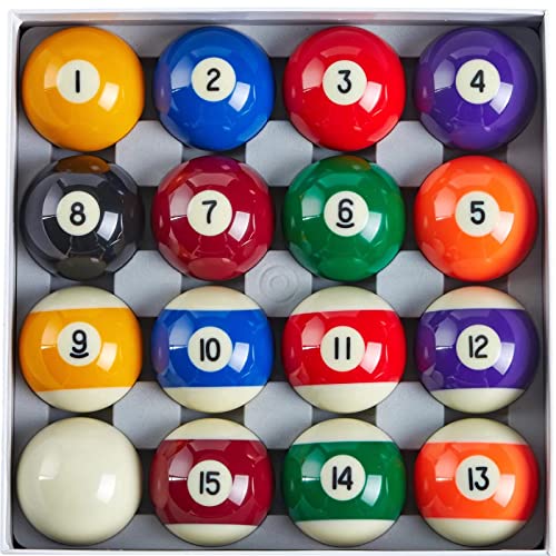 Billmart Billiard Balls Set 16 Pool Table Balls - color: Deluxe