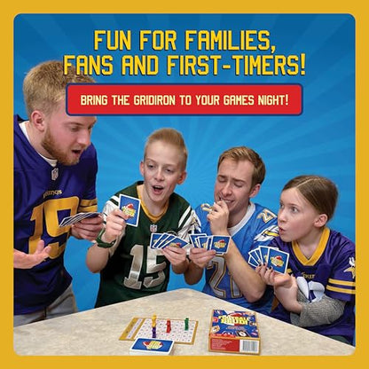 Fast, Fun Football Card Game for Families, Games Nights, Vacations & Tailgates | Enjoyed by Kids, Teens and Adults | Great Football Gift, Birthday Present, Stocking Filler
