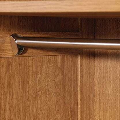 Sauder Storage Cabinet, Highland Oak Finish - color: Highland Oak