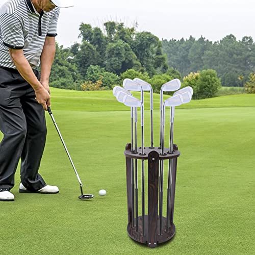 9 Holes-Wood Billiards Cue Rack Billiards Stick Stand Pool Stick Holder Floor Stand Club Organizer Display Stand for Golf Club Fishing Rod Billiard Poles - style: style 4