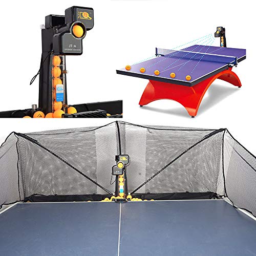 Table Tennis Robot/Ping Pong Ball Machine,Automatic Table Tennis Machine for Training/Tabletop Table Tennis Games with Customize Spin, Frequency, Ball Speed,Landing, Height - color: JT-A-ZZ