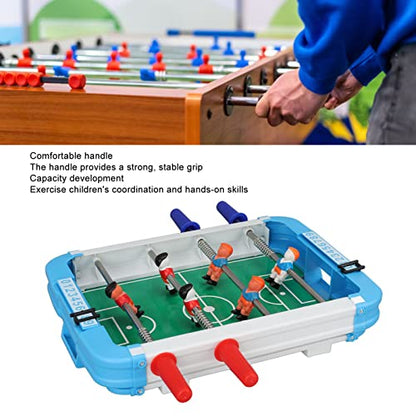Foosball Table Fun Puzzle Educational Portable Table Soccer Game for Kids Adults Desktop Football Game Suitable Most Age Groups Stainless Steel Pole Strong Stable Grip