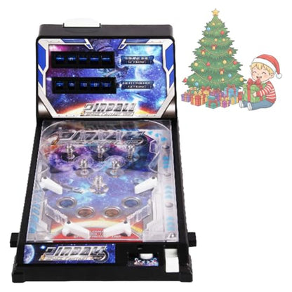 Mini Electronic Pinball Game with Scorer Light and Sound Tabletop Adults Pinball Machine for Kids Retro Desktop Arcade Pinballs Toy