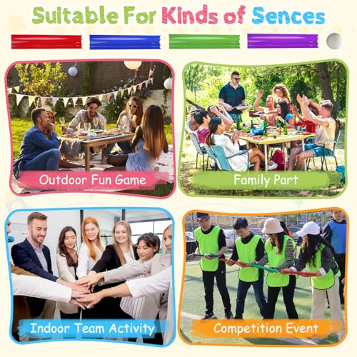 KINDEN Team Building Exercise Activities Pipeline Kit Group Games, Half Pipes Indoor Outdoor Ice Breaker Group Learning Team Work Youth Sports for Kids Teens, Children, Adults Competition Funny Games - size: 2 Packs 10pcs Half Pipes