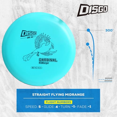 DISGO-GM1 Mid-Range Golf Disc - PDGA Approved Stable Flyer for Accuracy - Driver for Disc Golf Beginners & Players (Colors Vary) - color: Blue G