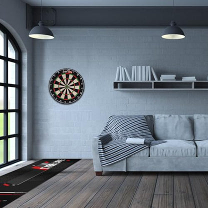 CyeeLife Darts Mat,297 X 66cm Professional Non Slip Carpet Mats for Floor and Dart Tips Protection,Black