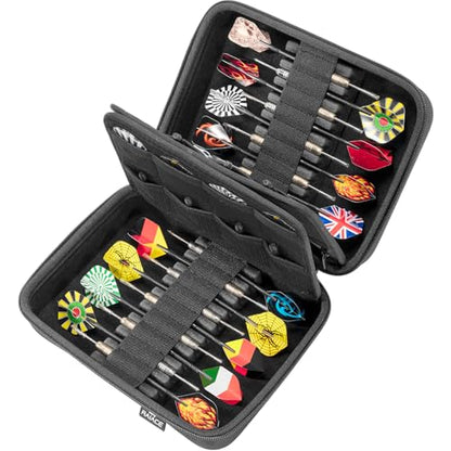 RAIACE Hard Storage Dart Case for 6 Steel Tip or Soft Tip Darts, Dart Carrying Case for Dart Tips, Shafts and Flights. (Case Only, Not Include the Darts)