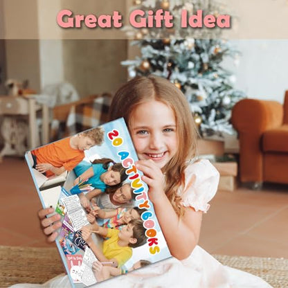 Elfew 20Pack Small Activity Books for Kids Age 4-8,8-12,Puzzles Books for Kids Party Favor Gift, Brain Game, Over 280 Different Games fit Classroom Activity, Boy and Girl Birthday Goodie Bag Stuffers - style: 20 Activity Book