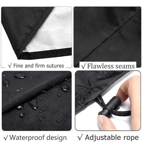 Billiard Pool Table Protective Cover 7ft/8ft/9ft Waterproof Dust Cover Sunscreen Full Protection Cover for Indoor&Outdoor Billiard Snooker Table