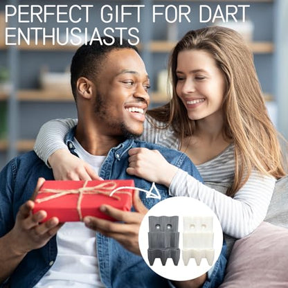 2 Pack Dart Holder Wall Mount Display Rack 3D Printed - Bracket for 9 Steel or Soft Tip Darts, Storage and Organizer Accessory for Dart Players (No Darts Included)