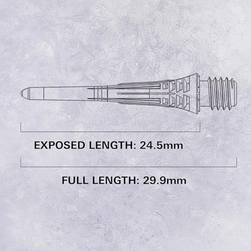 Target Darts Cryo Soft Tip Point Multipack Set of 30 Tips, White/Black | Pack of Tips, Professional Dart Accessories, Plastic Spare Replacement Points, 2BA Thread - color: Black