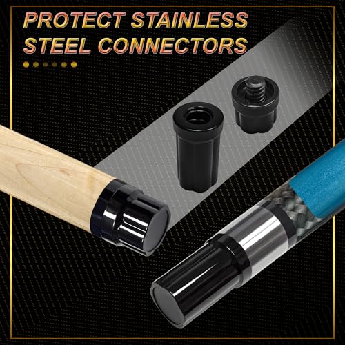 HomeSeason 58in 2-Piece Pool Cue, 18/19/20/21oz Professional Maple Billiards Stick 3D Printed Lizard Grip with Case, 12.5mm Tip Stainless Steel Quick Screw - color: 20oz(Blue)