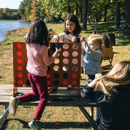 Elakai Outdoor Games for Adults and Family Beach Backyard Camping Giant 4 in a Row