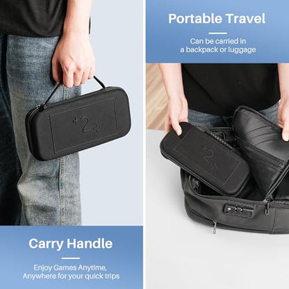 CBDYWVR Carrying Case for Nintendos Switch 2(2025) ,Ultra Slim Premium Portable Travel Case Compatible with Switch 2 Accessories,Switch 2 StorageCase with 10 Game Card Slots,Accessories Storage Bag