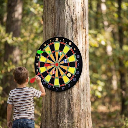 29" Large Dart Board Game Set for Kids, Kids Double-Sided Dart Board Toys with Sticky Balls and Darts, Party Favor Supplies, Indoor Outdoor Sport Fun Party Game Toys for Kids Boys Girls Ages 3-12