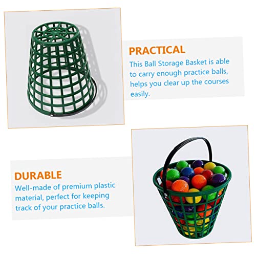 BESTonZON Golf Ball Basket Lightweight Ball Storage Holder for Driving Range Home Use for Practice Supplies Design for Clubs Personal Use