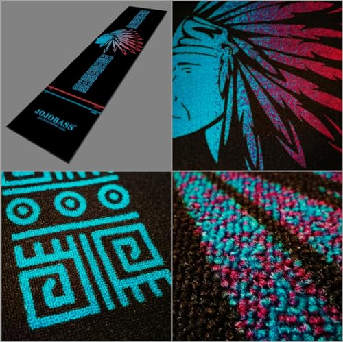NIBHZ 116x27inch Non Slip Professional Rubber Dart Carpet Heavy Duty Soundproof Flooring Protector with Throw Lines