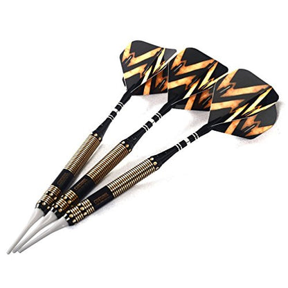 CUESOUL Soft Tip Darts Set Plastic Tip with Dart Case - color: 16g-Brass-072