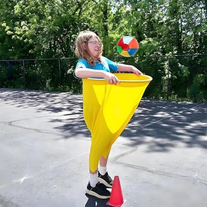 Granny Pants Yard Game, 8/16 Elastic Balls+Pump, Backyard Parties and Field Day，Tailgate & Backyard Lawn Games for BBQ, Camping, Team Building Events - color: YELLOW+GREEN