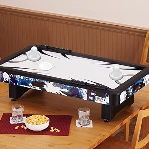 Air Hockey Pucks and Paddles, Air Hockey Pucks Air Hockey Replacement Set Ice Hockey Pushers Pucks Paddles Table Family Game White - color: White