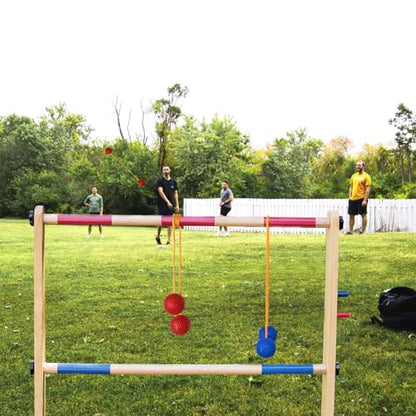 16PCS Ladder Ball Set Ladder Toss Balls Replacement Balls with Storage Bag for Toss Match (Red Blue Green Orange)
