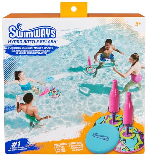 SwimWays Hydro Bottle Splash, Pool Toys for Kids and Adults, Throwing Disc Swimming Pool Game, Outdoor Toys for Kids Aged 5 & Up - color: Bottle Splash