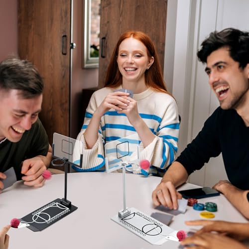 Deekin 2 Set Mini Desktop Basketball Game Toy Metal Tabletop Basketball Hoop Games Desk Toy Employee Appreciation Gifts for Office for Adult Fun Sports Novelty Gag Birthday Gifts Back to School