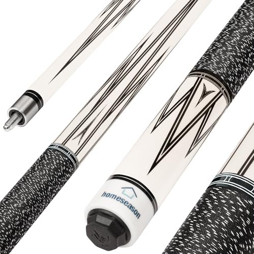HomeSeason Pool Cue Stick 58" Billiard Cue Sticks Nylon Thread Grip Professional Low Deflection Pool Sticks - color: 20oz