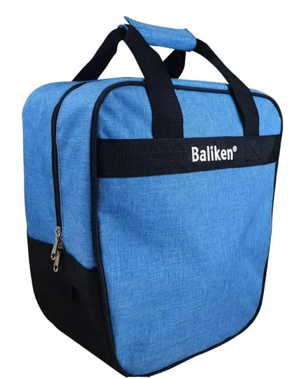 BALIKEN Bowling Single Tote Bag, Durable, Compact and Stylish Durability Easy to Carry Holds One bowling ball - color: Blue