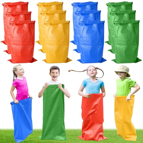Potato Sack Race Bags, Large Size Race Bags for Family Game, Outdoor Games Sack Race Bags for Adults and Kids,Bean Bag Game Set Outside Yard Games