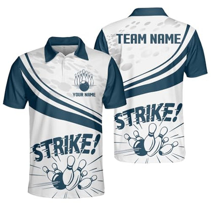 GABITA Personalized Bowling Jerseys for Men, Custom Bowling Shirts, Funny Bowling Shirts Gift for Bowler Team Player - color: A16