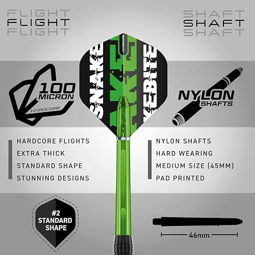 RED Dragon Peter Wright Snakebite Brass Darts Sets