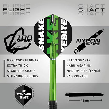 RED Dragon Peter Wright Snakebite Brass Darts Sets