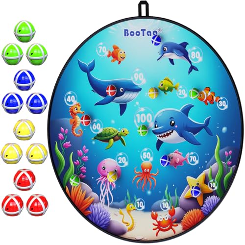 BooTaa 29" Large Dart Board for Kids, Kids Dart Board with Sticky Balls, Boys Toys, Indoor/Sport Outdoor Fun Party Play Game Toys, Birthday Gifts for 3 4 5 6 7 8 9 10 11 12 Year Old Boys Girls