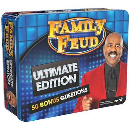 Spin Master Games, Family Feud: Ultimate Edition, Includes Tin Storage Box & 50 Bonus Questions, Friendly Competition Game, Family Game Night, 3+ Players, for Ages 8 & Up - style: Solid Wood Cribbage
