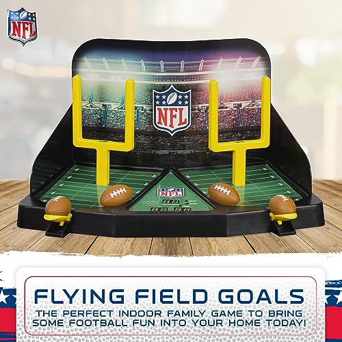 Franklin Sports Mini Football Field Goal Tabletop Game - Flying Field Goal Mini Football for Kids + Adults - Fun Indoor Sports Table Game for All Ages - Tabletop Toy