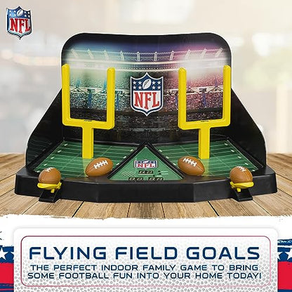 Franklin Sports Mini Football Field Goal Tabletop Game - Flying Field Goal Mini Football for Kids + Adults - Fun Indoor Sports Table Game for All Ages - Tabletop Toy