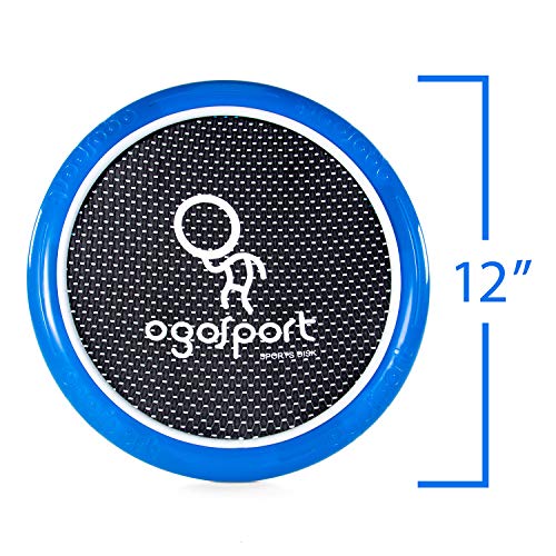 OgoDisk XS Disc Set with 2 OgoSoft Balls - 12" Bouncy Disc Toy Outdoor Lawn Pool - Throw, Throw, Throw, Catch Game - Kids & Adults Ages 8+