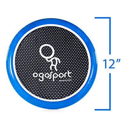 OgoDisk XS Disc Set with 2 OgoSoft Balls - 12" Bouncy Disc Toy Outdoor Lawn Pool - Throw, Throw, Throw, Catch Game - Kids & Adults Ages 8+